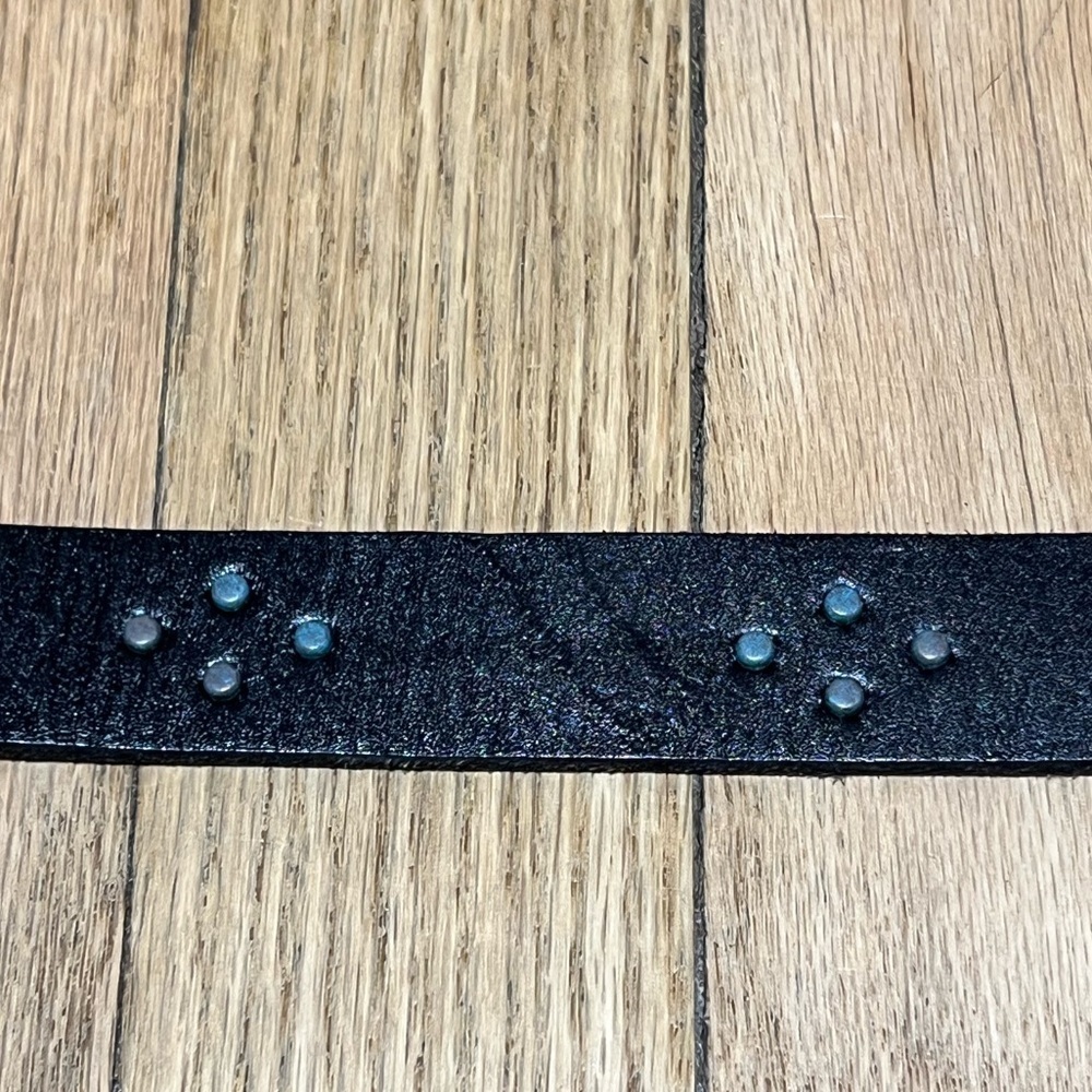 Amsterdam Heritage Women's Studded Leather Belt - Picture 3 of 7